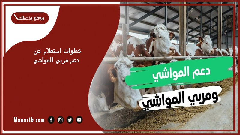 خطوات استعلام عن دعم مربي المواشي 1446 الاستعلام عن أهلية دعم المواشي