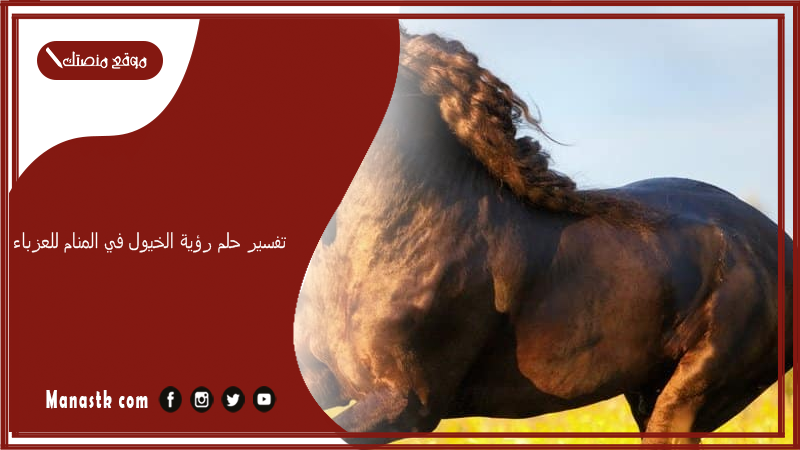 تفسير حلم رؤية الخيول في المنام للعزباء