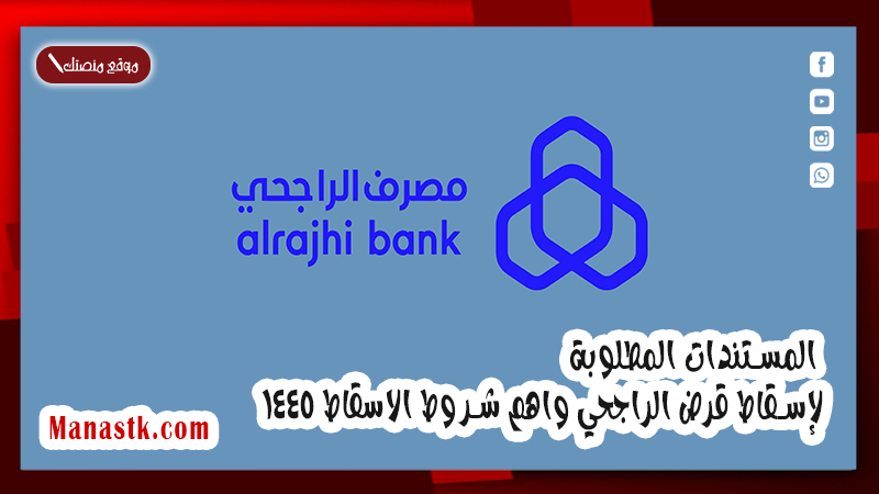 المستندات المطلوبة لإسقاط قرض الراجحي واهم شروط الاسقاط 1446